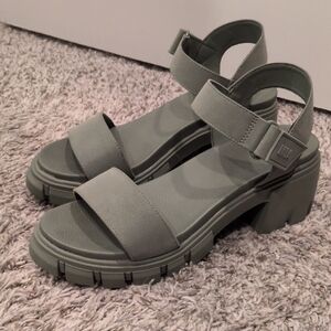 MIA Sklyer Lug Sole Sandals - Green